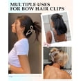 thumbnail image 2 of 4 Pcs Bow Hair Clips Bow Claw Clip for Women Nonslip Large Hair Claw Clips for Thin and Thick Hair Strong Hold Hair Bows, 2 of 7