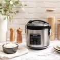 thumbnail image 2 of Aroma, Housewares 8-Cup, Digital Cool-Touch, Rice-Grain Cooker and Food Steamer, Stainless Steel, Silver, 2 of 10