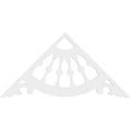 thumbnail image 2 of Ekena Millwork 48"W x 24"H x 1"P (12/12) Pitch Wagon Wheel Architectural Grade PVC Gable Pediment, 2 of 5