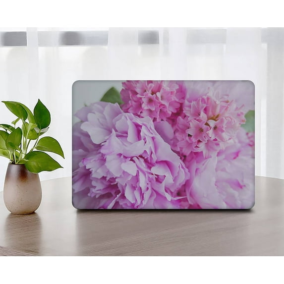 KSK KAISHEK Hard Case Compatible with MacBook Air 13"( Not Retina Display, 2017-2014/2013//2012/2011/2010) + Black Keyboard Cover Model A1369 & A1466, No USB-C Flower 1378
