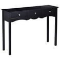 thumbnail image 3 of Topbuy 3 Drawers Console Table Hall table Side Table Desk Accent Table Entryway Black, 3 of 6