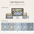 thumbnail image 5 of CHITOOMA 6'x9' Area Rugs for Living Room, Machine Washable Abstract Distressed Rugs Indoor Neutral Carpet Rugs for Bedroom Dining Room Office with Non-Slip Backing, Stain Resistant, Blue, 5 of 9