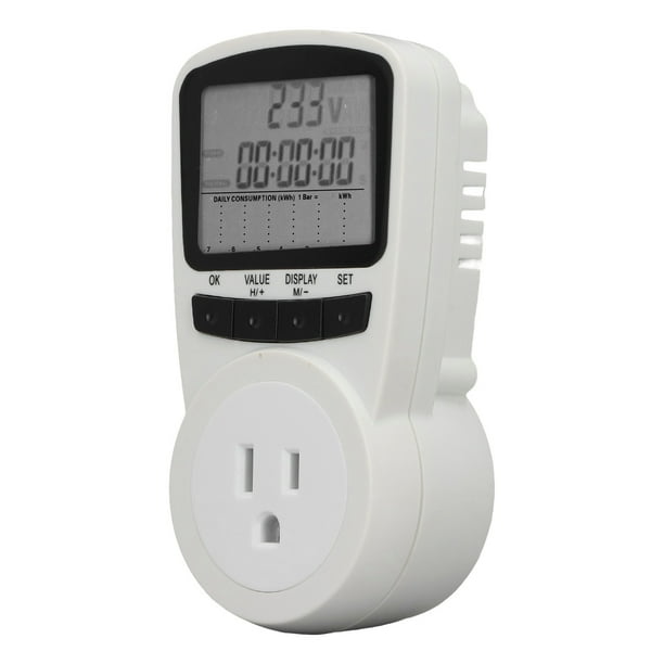 Energy Usage Meter Socket,120V Power Metering Socket Electricity ...