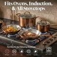 thumbnail image 5 of Gotham Steel 12 Pcs Tri-Ply Stainless Steel Cookware Set, PVD Pots and Pans Set Non Stick with No Forever Chemicals, Metal Utensil Safe, Induction Ready, Oven & Dishwasher Safe, 5 of 11