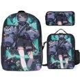 thumbnail image 1 of Cyberpunk heroes Backpack Set Large Daypack Insulated Lunch Pouch Pencil Case, 1 of 5