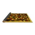 thumbnail image 2 of Ahgly Company Indoor Square Abstract Yellow Contemporary Area Rugs, 5' Square, 2 of 4