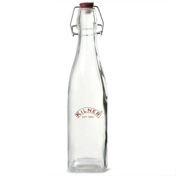 Kilner Square Swing Top Glass Bottle | 1L