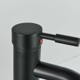 thumbnail image 2 of Elegancia en el baño redefinida, grifo de latón macizo negro mate con garantía antigoteo y guía de instalación sencilla para su rutina diaria, 2 of 5