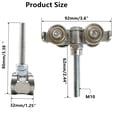 thumbnail image 2 of Rueda Strut Channel Trolley Roller para puerta de granero, 4 unidades, 2 of 4