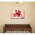 thumbnail image 2 of wall26 - Roses Canvas Wall Art - Watercolor Style Rose on Romantic Pink Background - Gallery Wrap Modern Home Art | Ready to Hang - 16x24 inches, 2 of 3