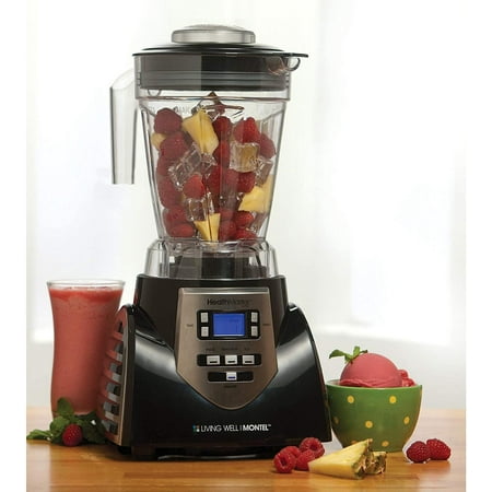 JLA-8 Professional Countertop Blender, Emulsifier 1200-Watt with 60-oz Jar Stainless Steel Blades for Drinks, Smoothies, Sauces & , Black