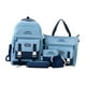 thumbnail image 4 of Juego de Mochilas Escolares, Mochila para La Escuela, Bolso de Mano, Bolsa de Transporte, 5 Piezas, Mochila para Estudiantes, Mochila Escolar para Ado Azul, 4 of 9