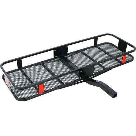 GVN Hitch Mount Cargo Carrier Basket 60" X 21" X 6" Waterproof Cargo Bag 13 Cubic Feet(56" 20" 20"),Hauling Weight Capacity Of 500 Lbs And A Folding Arm