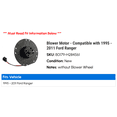 thumbnail image 2 of Blower Motor - Compatible with 1995 - 2011 Ford Ranger 1996 1997 1998 1999 2000 2001 2002 2003 2004 2005 2006 2007 2008 2009 2010, 2 of 2