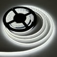 thumbnail image 4 of LEDwholesalers 12V 45W COB High-Output 90-CRI 16.4-ft IP66 Water-Resistant Flexible Ribbon 1600-LED Strip Light with Dot-Free Uniform Glow in Silicone Sleeve, White 6000K, 20169WH, 4 of 4