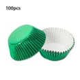 thumbnail image 1 of 100 Pieces/Set Cupcake Molds Paper Liners Mini Non-Stick Muffin Baking Molds DIY Pastry Chocolate Home Kitchen Bakeware blue, 1 of 6