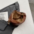 thumbnail image 2 of Bolso PU Cuero Moda Sling Correa Ajustable Mujer Messenger Marrón, 2 of 9