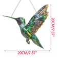 thumbnail image 3 of Colgante de acrílico para sombrilla con forma de colibrí | Estilo vitral decorativo | Acrílico impreso duradero | Adorno de pájaro colorido para decoración navideña de jardín | Regalo para amantes, 3 of 8
