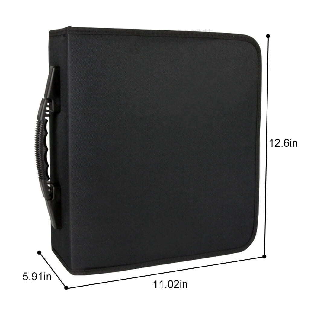 400 Capacity CD Case Large Capacity Splash Proof Portable CD Carrying Case Discs Storage Case
