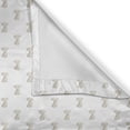 thumbnail image 6 of Ambesonne Venus Valance & Curtain, Female Head Doodle, 55"x30", Dust and White, 6 of 7