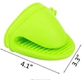 thumbnail image 2 of Support de Casserole en Silicone Mitaine de Four, 4 Pcs Mini Mitaines de Four Gants Résistants à la Chaleur Mitaines à Pincer pour la Cuisson Manique pour Usage en Cuisine comme Support de Cuisson (Rouge+vert), 2 of 7
