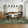 thumbnail image 3 of GlowSol 5'x7' Area Rug Snake Pattern Rug Soft Non Slip Low Pile Accent Rug Washable Rugs for Dining Room Home Office, Green, 3 of 7