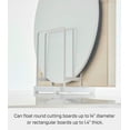 thumbnail image 5 of Yamazaki Home Round Cutting Board Stand, White, Steel, Water Resistant, No Assembly, 5 of 7