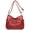 Red, variant on Crossboby Bags for Women Soft PU Leather Multi-Pocket Shoulder Bag Medium Size Crossbody Purse Handbags Pocketbooks