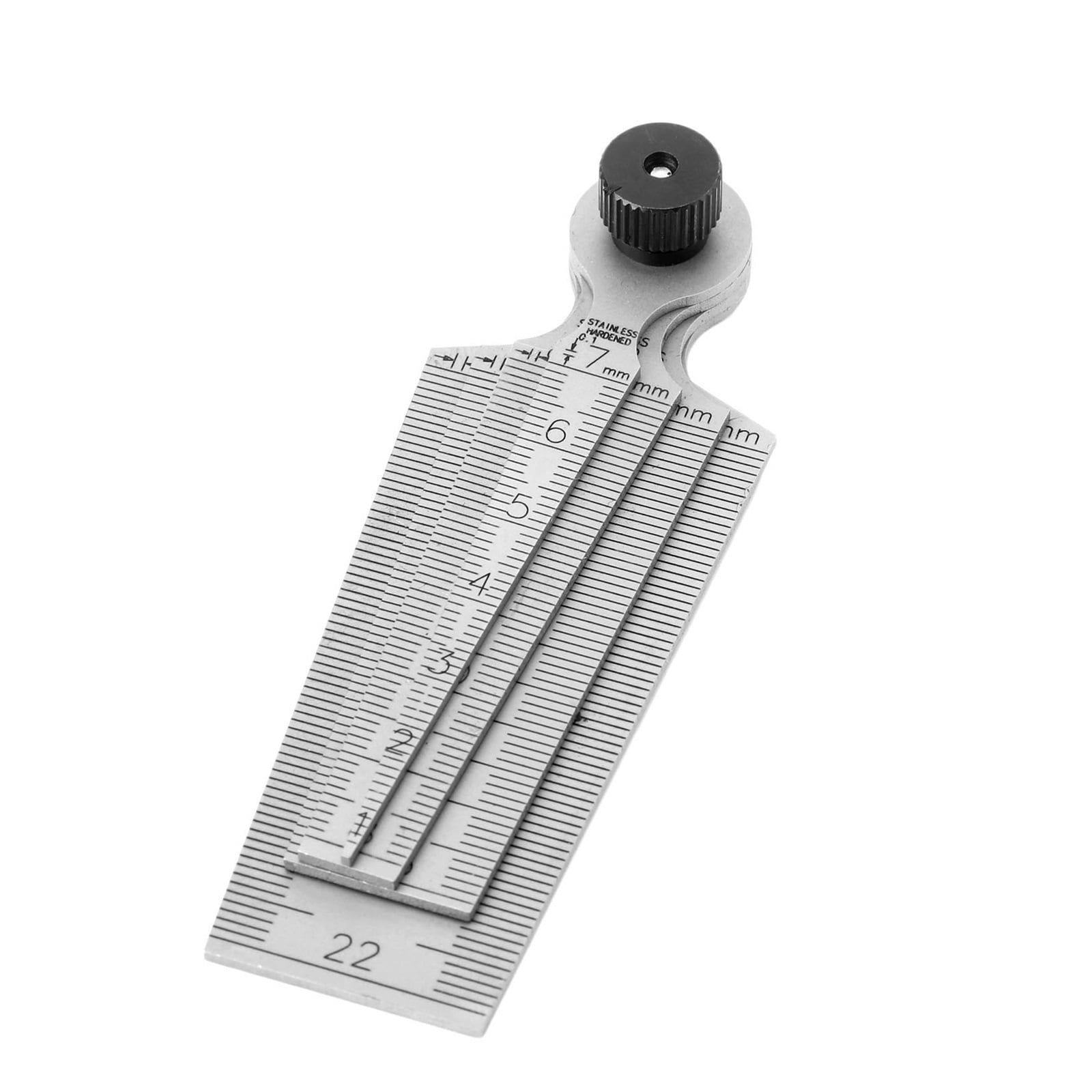 0-29mm Steel Metric Taper Gauge Aperture Scale Wedge Feeler For Drill Hole 4 In 1 Muti-fuction Gap Ruler Measuring Tools