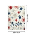 thumbnail image 4 of AMHNF Freedom Linen Garden Flag 12x18 inch, Memorial Day Independence Day Yard Flag for Spring Summer Home Outdoor Garden Decoration, 4 of 5