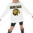 thumbnail image 2 of Women's Gameday Couture White Cal State L.A. Golden Eagles Big Goals Oversized Long Sleeve T-Shirt, 2 of 5