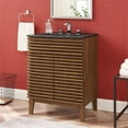 thumbnail image 2 of Modway Render 24" Bathroom Vanity in Walnut Black, 2 of 9