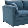 thumbnail image 4 of MAYEERTY 134x66" Chenille Modular Sectional Sofa - U-Shaped 6-Seat Sleeper with Double Cushions/Ottomans, Oversized Indoor Furniture for Living Room, 3 Colors, 4 of 19