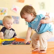 Train Set High Speed Lotomotive Engine Die Cast Model Car Sliding Subway Train for Kids Set of 3