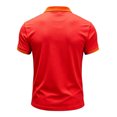 thumbnail image 3 of XIAONU Men's Family Handprint Polo Contrast Collar Short Sleeve Shirt Fitness Training Top, 3 of 3