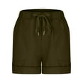 thumbnail image 6 of Gym Shorts for Women Womens Comfy Drawstring Shorts, Casual Elastic Waist Loose Fitting Wide Leg Short Pants, Plus Size Vacation Trendy Loungewear Shorts 2025 Green S, 6 of 9