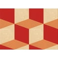 thumbnail image 1 of Ahgly Company Machine Washable Indoor Rectangle Transitional Yellow Orange Area Rugs, 7' x 10', 1 of 7