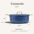 thumbnail image 2 of Carote 6QT Tri-Ply Stainless Steel Stock Pot with Lid, Large Soup Pot for All Stovetops, Blue, 2 of 7