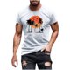 thumbnail image 5 of Hombres Pantalones Cortos de Manga Corta Impresa Casual Cuello Redondo Superior, Camisa de Moda para el Verano Y la Primavera, 5 of 8