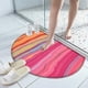thumbnail image 1 of Uuiauoio Half Circle Bath Mat Non-Slip, Bathroom Rugs, Rubber Backing Absorbent Quick Dry Machine Washable Carpet for Bathroom Floor, Bedroom Home Decor 16" x 24", 1 of 6