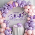 thumbnail image 1 of A Butterfly Is On The Way Sign for Backdrop, Baby Shower Large Adhesive Sign Decal Balloons Arch Backdrop Decorations for First Birthday, 1 of 7