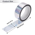 thumbnail image 4 of Unique Bargains 1 Roll Universal Air-Release Adhesive Pinstripe Tape Holographic Silver Tone 1.57"x164.04ft, 4 of 6