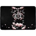 thumbnail image 1 of Door Mat Doormat for Entry Garage Patio Kitchen Bathroom Anti-Slip Shoes Carpet Entry Way Area Mats Home Decor Indoor Rug, Bohemian Hawaii Floral Sea Turtle Pink 15.7 x 20.7In, 1 of 8