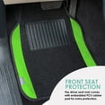 thumbnail image 5 of FH Group Carpet Floor Mats for Car, SUV, Van Universal Fit w/ Free Gift - Full Set F14407Green, 5 of 10