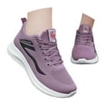 thumbnail image 3 of enyan Womens Shoes Women's Slip On Sneaker Low Top Casual Walking Shoes Classic Comfort Flat Fashion Sneakers Purple,Size 7.5, 3 of 7