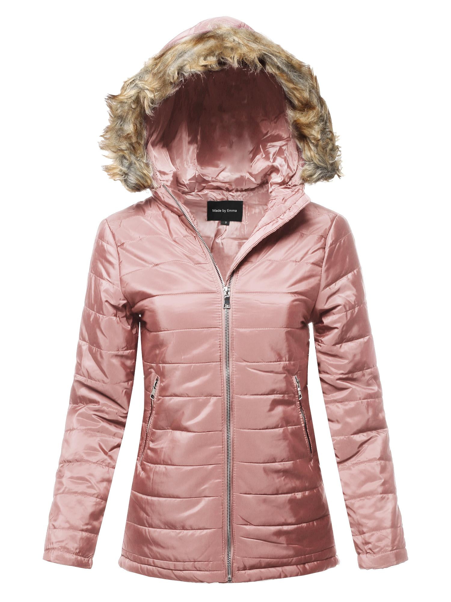 FashionOutfit Women's Casual Long Sleeve Quilted Padding Jacket with