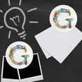 thumbnail image 3 of Letter G Floral Monogram Initial Refrigerator Fridge Locker Vinyl Circle Magnet Set, 3 of 4