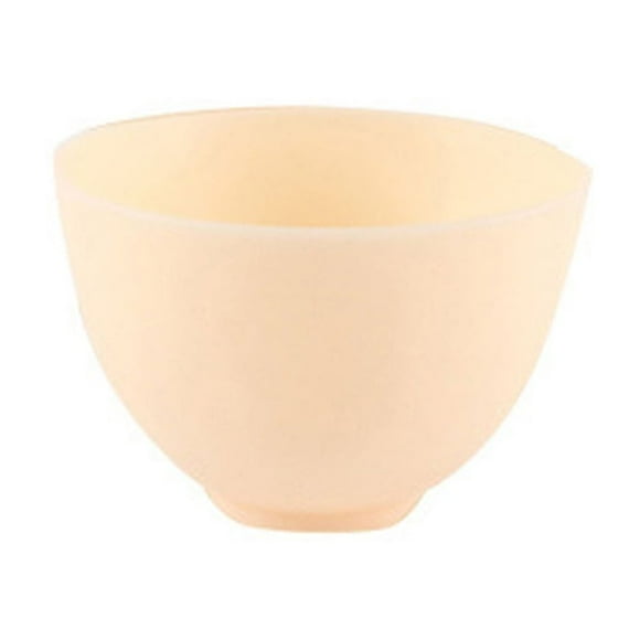 10.5X7CM Uso en el hogar Inodoro antideslizante Tazón de silicona Mascarilla facial Tazón para mezclar Preparación del tazón para medir (M, amarillo)