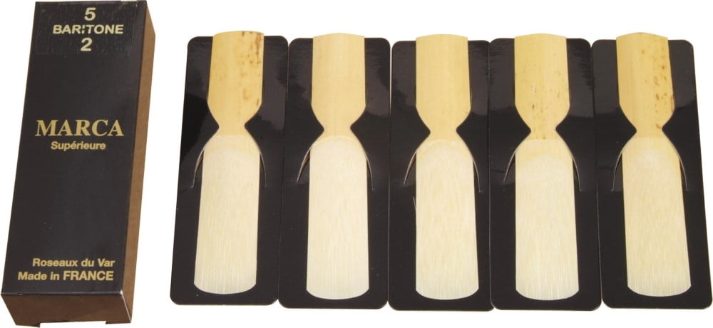 Marca Superieure Baritone Saxophone Reeds 3, Box Of 5