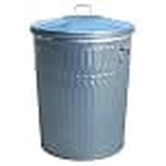 Sturdy Essentials 10 Gallon Steel Trash Can with Lid, Metal Garbage Can with Lid for Garage, Yard Waste, Commercial Waste